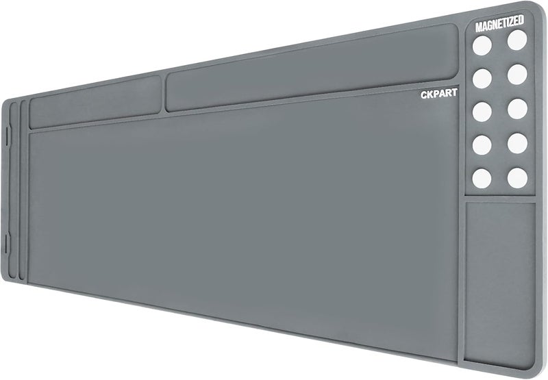 CKPART Rifle Gun Cleaning Mat, Anti-Slip Rubber Tactical Magnetic Mat, Gun Maintenance Mat,Gun Maintenance Mat for Gun Cleaning Kits 36" x 12" - Image 1